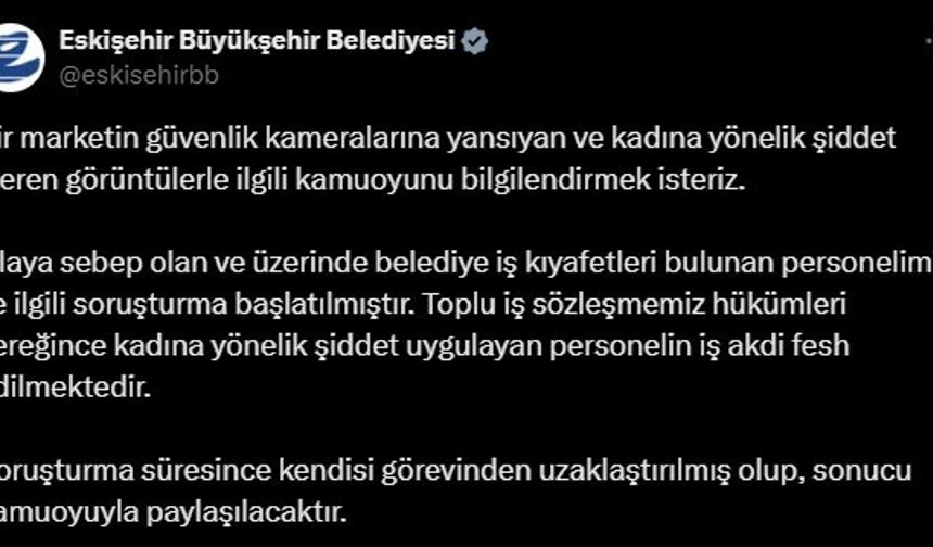 Markette 3 kişiyi darp eden belediye personeli görevinden uzaklaştırıldı
