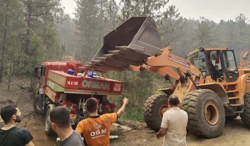 İnegöl'ün dayanışma ruhu yangın bölgesinde