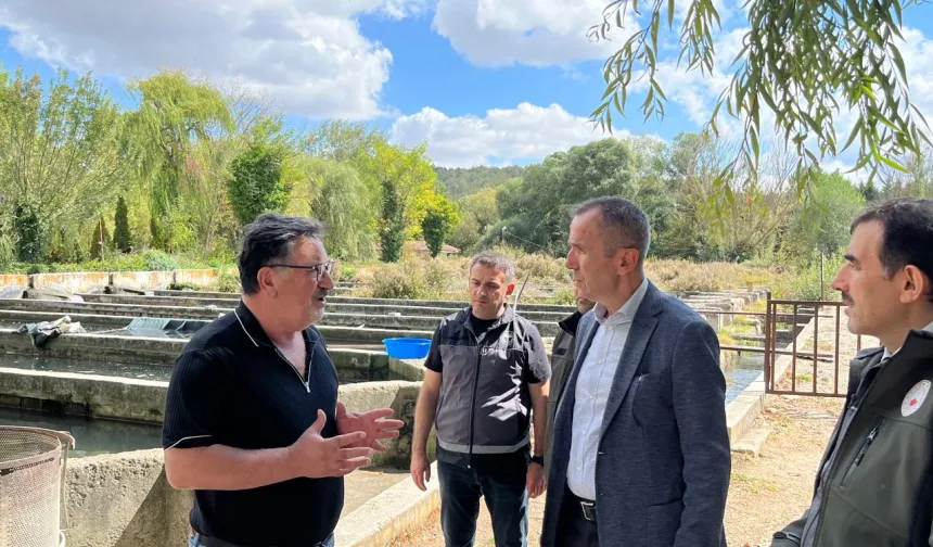Bilecik Bozüyük’te alabalık tesislerine ziyaret