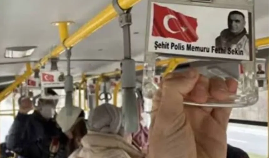 Kahramanmaraş ve Düzce’de otobüs tutacaklarına şehit isimleri yazıldı