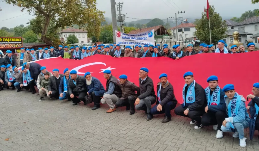 Erciyes Mavi Kartalları, şehit Hüseyin Güldal'ı dualarla andı