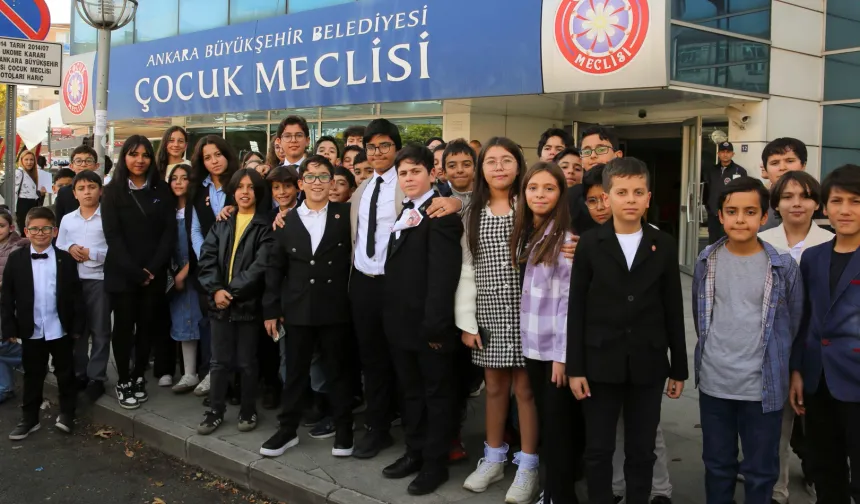 Ankara'nın çocukları meclis başkanını seçti