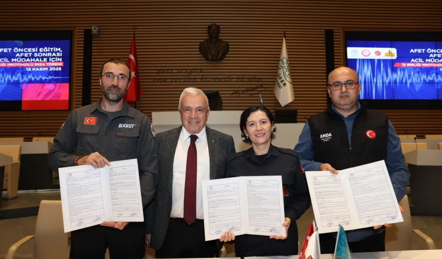 Bursa Nilüfer'de afetlere karşı güç birliği