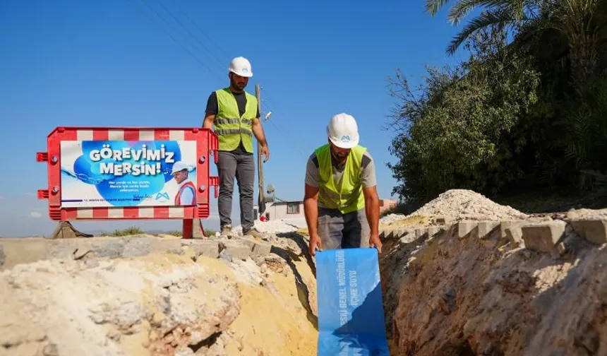 Mersin'de altyapı çalışmaları hız kesmeden sürüyor
