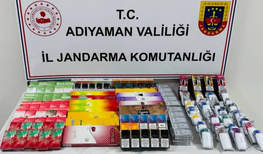 Adıyaman'da kaçak sigara operasyonu