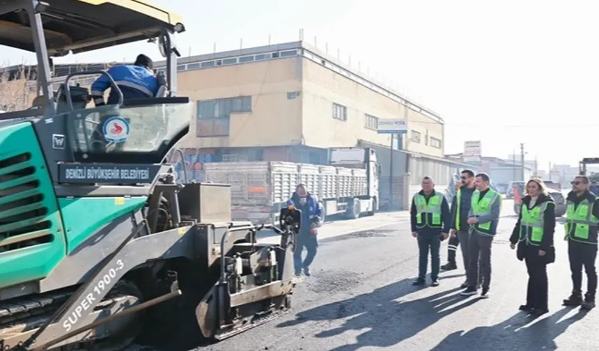 Denizli'de ulaşım için sıcak asfalt seferberliği