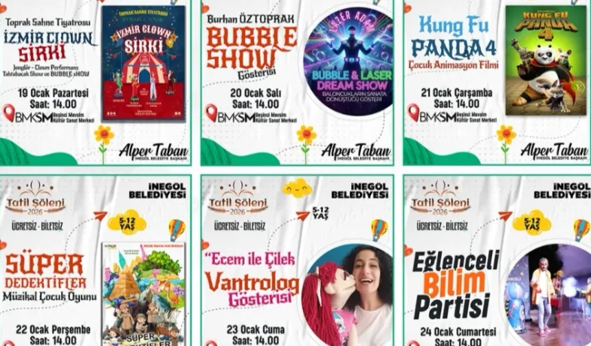 İnegöl'de eğlence dolu ara tatil