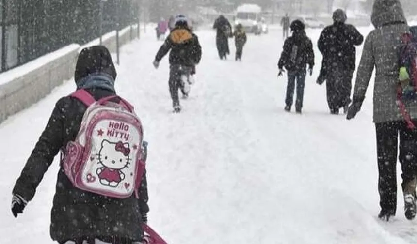 Düzce'deki kar eğitime zorunlu ara verdirdi!