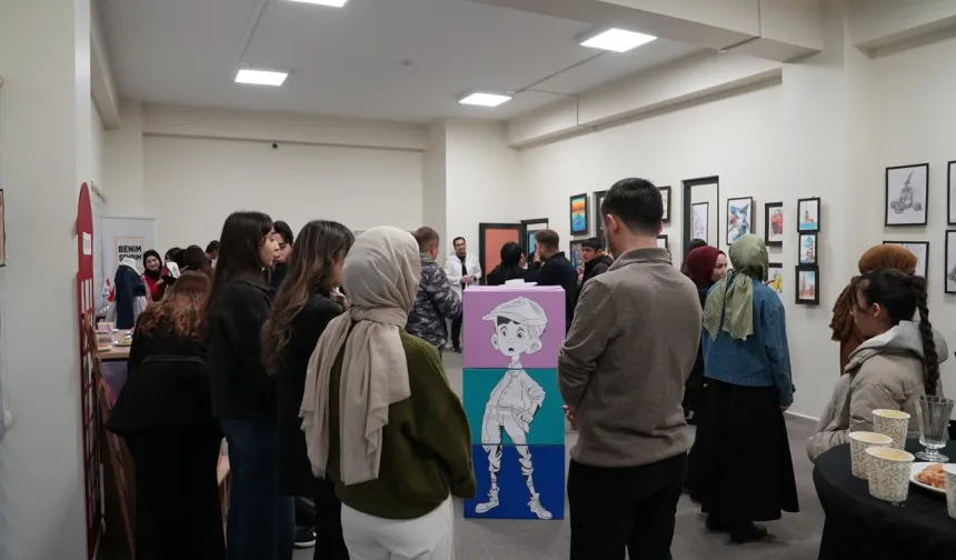 Konya'da Lise Medeniyet Akademileri'nde dönem sonu sergisi